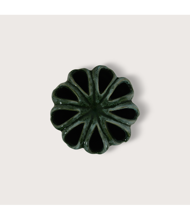 Vase Lotus Green D11.5 H23.5