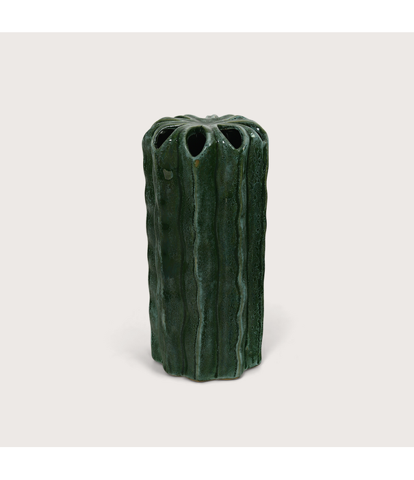 Vase Lotus Green D11.5 H23.5