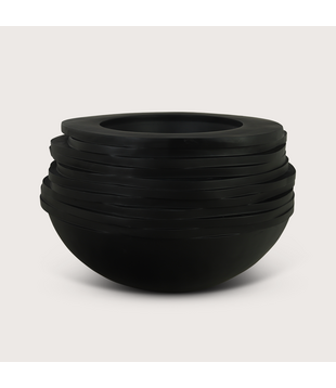 Bowl Roza Zwart Mat D85 H52,5