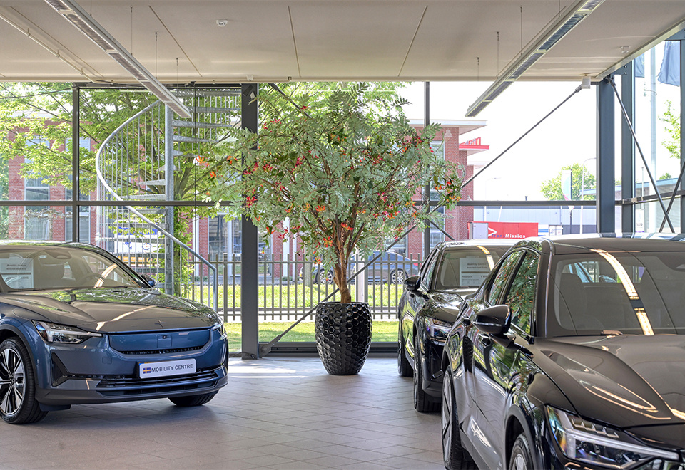 Showroom inrichting Mobility Centre