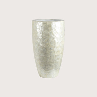 Pot Capiz Pearl White D33 H61