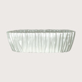 Pot Folds Oval Pearl White L70 W26 H20