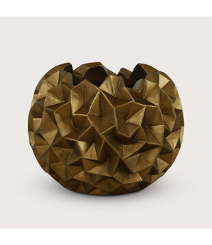 Pot Crater Champagne Gold D52 H40