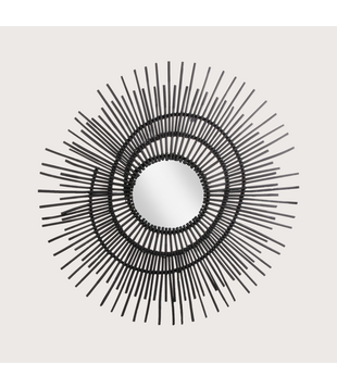 Spiegel Spiraal Zwart D118 H3