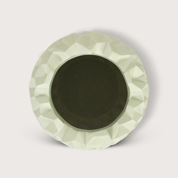 Pot Crater Oyster White D41 H33