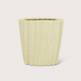 Vase Fouldy Oval Oyster White L25 W23 H25