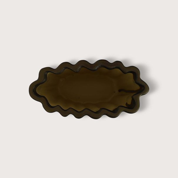 Vase Fouldy Oval Copper L20 W10 H20