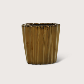 Vase Fouldy Oval Champagne Gold L20 W10 H20