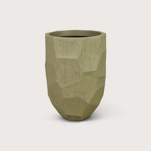 Pot Geo beige H65 D45