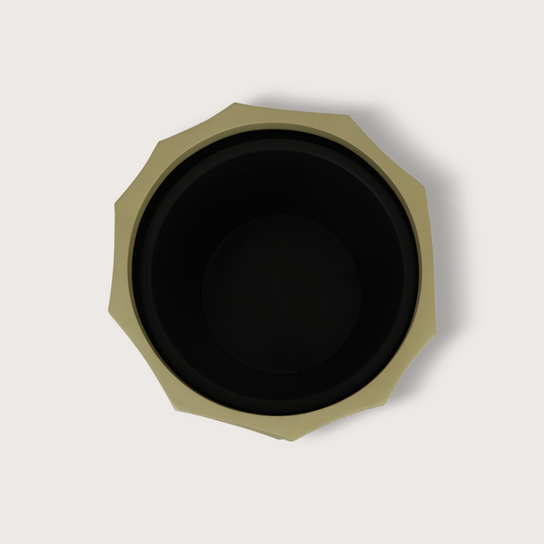 Geo pot, beige, H65 D45