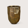 Geo brass pot, H75 D55