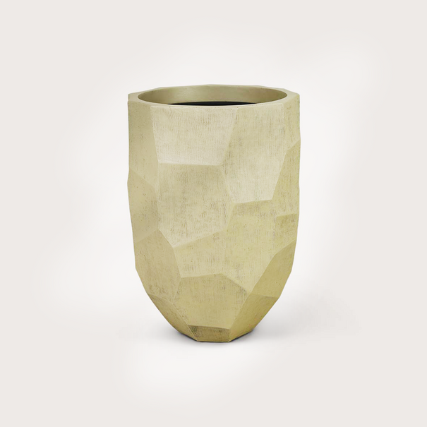 Pot Geo Beige H65 D45