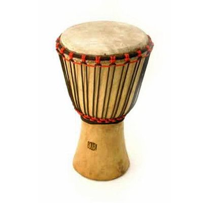 Bouba Percussion Djembé Guinee, melina hout, Ø 22,5 cm