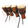 Bouba Percussion Bougarabou-set van 4 op standaard Guinee, Bouba