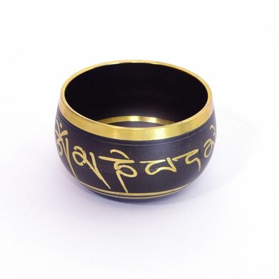 Rytmelo Klankschaal van gegoten brons Ø 8 cm (incl. kussen+klopper)