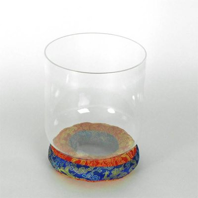 Rytmelo Klankschaal helder kristal Ø 20 cm, toon B (incl. strijker)