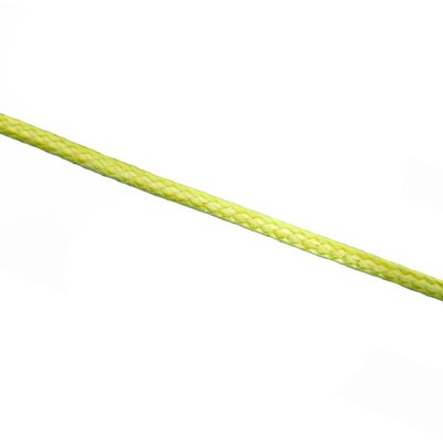 Touw dyneema 1,5 mm geel-wit