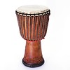Bouba Percussion Djembé Guinee, melina hout, Ø 31 - 32 cm, rubber onderrand