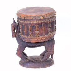 StigSlag Trommel op paard, oud, Dogon, Ivoorkust