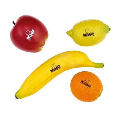 Meinl Fruitshakers, set van 4 stuks kunststof fruit, Nino