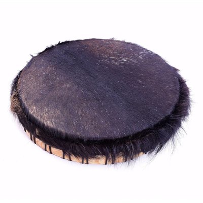 Sjamaandrum, geitenvel met haar, Ø 40,5 cm, Tisza
