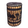 Bouba Percussion Doundoun 'grand tambour' Guinee, met houtsnijwerk