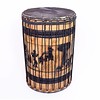 Bouba Percussion Doundoun 'grand tambour' Guinee, met houtsnijwerk