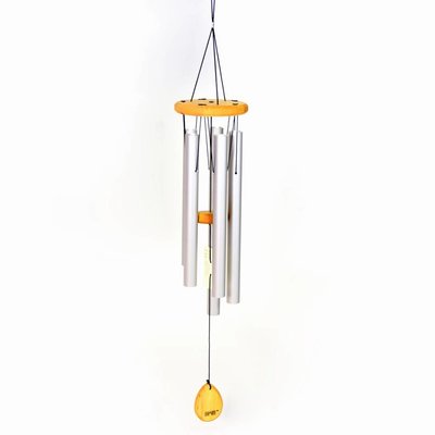 Schlagwerk Wind Chimes Silver, klein, Shiva Shakti, 80 cm, Schlagwerk