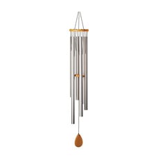 Schlagwerk Wind Chimes Silver, medium, Day Tageston, 110 cm, Schlagwerk