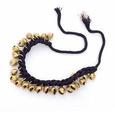 Rytmelo Bellenkoord, met 25 stevige belletjes (zwart/brons)