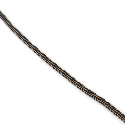StigSlag Touw Polyester, 5 mm, zwart-beige effen, StigSlag (p/m)