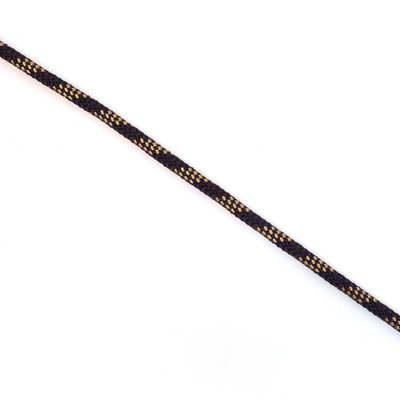 StigSlag Touw polyester 5 mm zwart-beige blokstructuur (p/m)