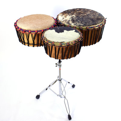 StigSlag Doundoun-saba, set van 3 platte douns (incl. stand+stokken)