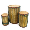 Bouba Percussion Doundoun-set Guinee, met decoratie, Bouba Percussion