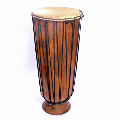 Ngoma, Congolese drum, Ø 45 cm x 112 cm hoog
