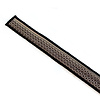 StigSlag Djembé-draagband bruin-wit-zwart, 4,5 meter lang