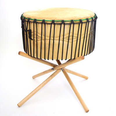 StigSlag Powwow drum, 1 zijde koeienvel, Ø 55 cm, StigSlag incl.stand