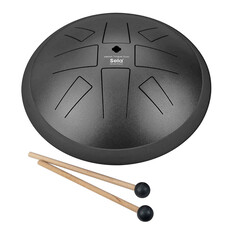Tongdrum Melody, 8 tonen, Ø 25 cm, A Hirajoshi, zwart, Sela