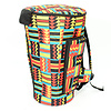 Tas voor djembé, XL, Ø 41 cm x 65 cm hoog, Afrikaanse print
