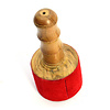 Klankschaalklopper/strijker met suede Ø 9 - 10 cm (B-keuze)
