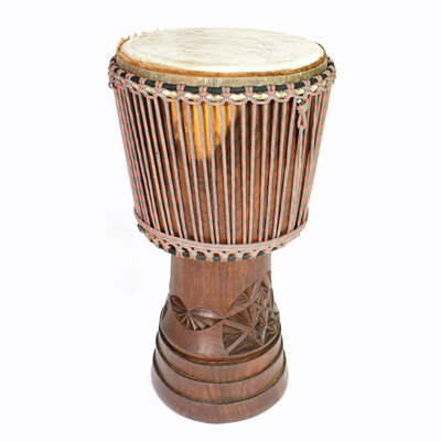 Djembé Guinee Ø 32 cm, koeienvel, Bouba Percussion, 01302P