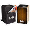 Cajon bundel, Cajon Varios Brown + Cajonpad + Rugzak, Sela