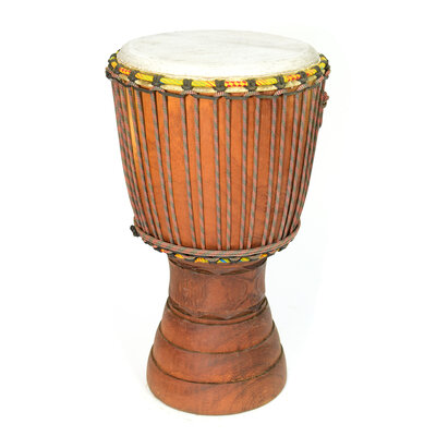 StigSlag Djembé Ivoorkust, Iroko hout Ø 30 - 31 cm B-keuze