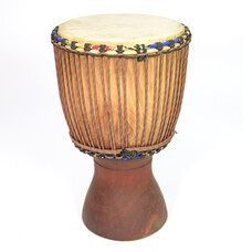 Djembé Ivoorkust, hard hout, Ø 35 cm variant mahonie
