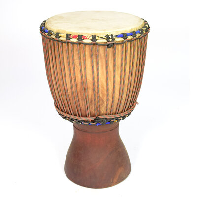 Djembé Ivoorkust, hard hout, Ø 35 cm variant mahonie