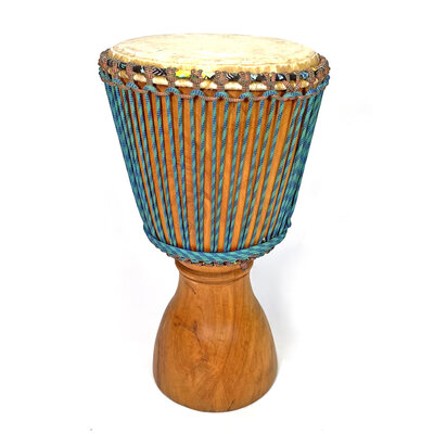 Djembé Ivoorkust Ø 30 cm, hardhout, koeienvel