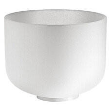Klankschaal wit kristal, 25 cm D/432, Heiligbeen chakra, Mei