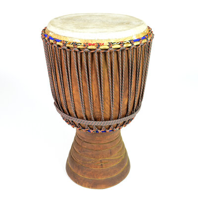 Djembé Ivoorkust, hard hout, Ø 37 cm - Deluxe
