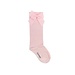 CARLOMAGNO - Socks Knee Socks Satin Bow Pink