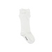 CARLOMAGNO - Socks Knee Socks Satin Bow White